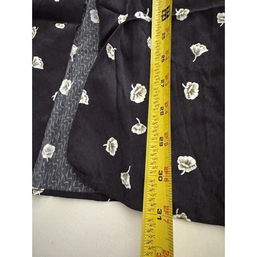 Rag and Bone women's 8 black amber floral-print jacquard midi skirt NWT dressy